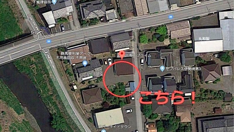 カードキングダム 伊勢崎店地図